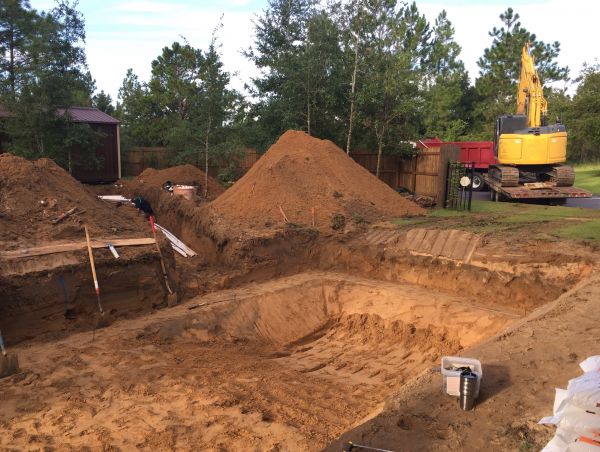 Pool Site Excavation in Saint Cloud